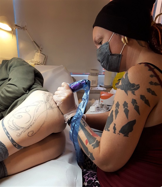 Bochum, Herne : Tattoostudio, UV-Tattoos, Aquarell, White Tattoo 